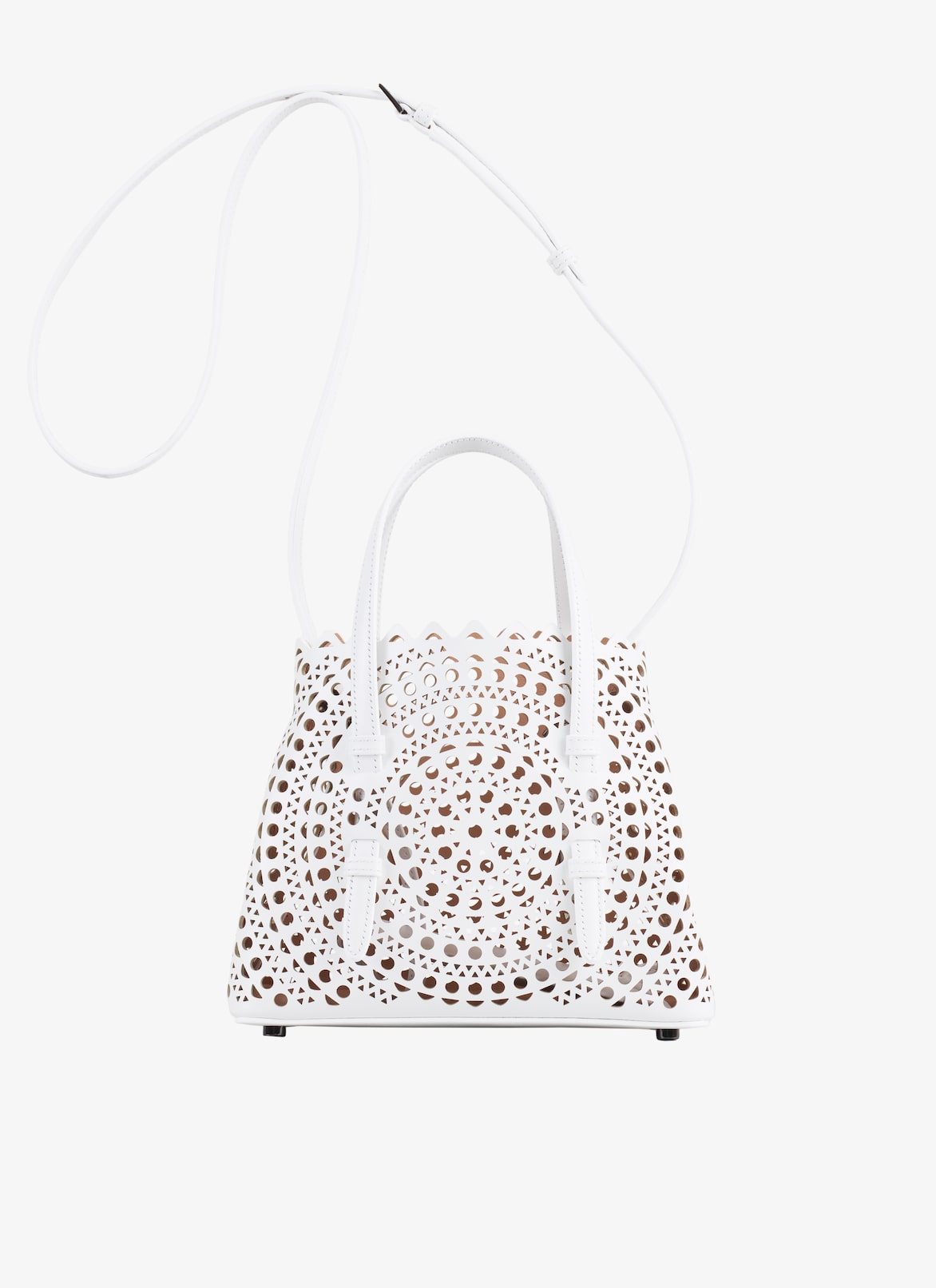 Mina 20 tote bag
 ALAÏA OPTIC WHITE MINA 20 TOTE BAG